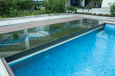 泳池潜在式膜盖